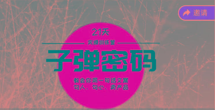 《子弹密码训练营》-用一句话文案勾人勾心卖产品,21天学到顶尖文案大师策略和技巧-康仁安网创