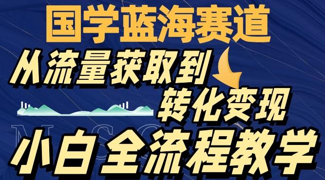 国学蓝海赛道,从流量获取,到转化变现,全流程教学-康仁安网创