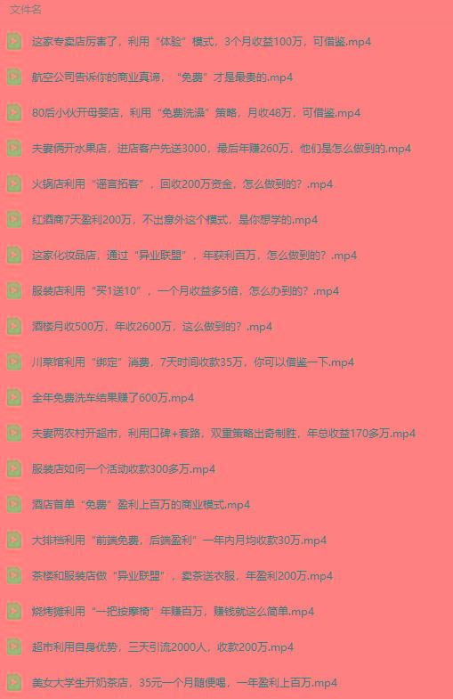 图片[5]-(9607期)真实有效391套商业模式，年入几十到几百万案例解析(电子书+视频+图文)-康仁安网创