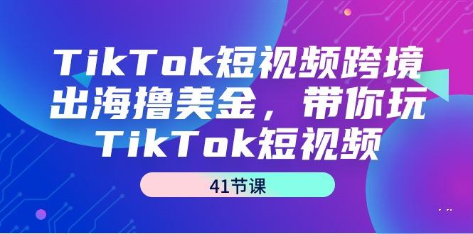 TikTok短视频跨境出海撸美金，带你玩TikTok短视频(41节课)-康仁安网创