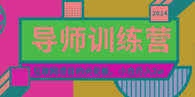 《导师训练营》精准粉丝引流的天花板，小白月入2w-康仁安网创