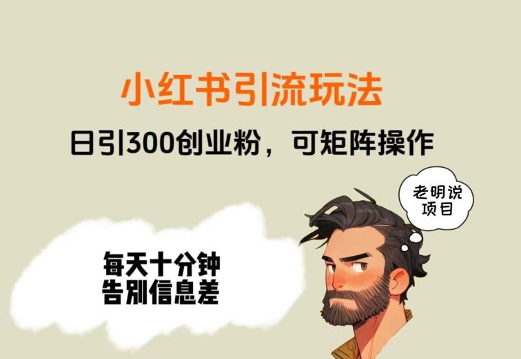靠小红书视频日印300粉，两分钟一个视频轻松矩阵-康仁安网创