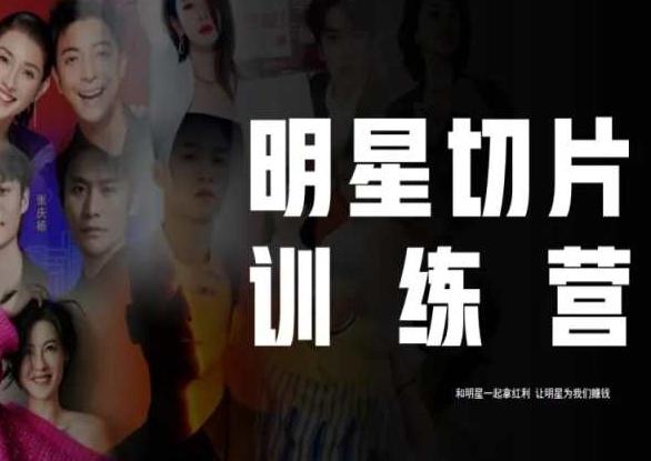王子·明星切片线上训练营（2023），和明星一起拿红利，让明星为我们赚钱-康仁安网创