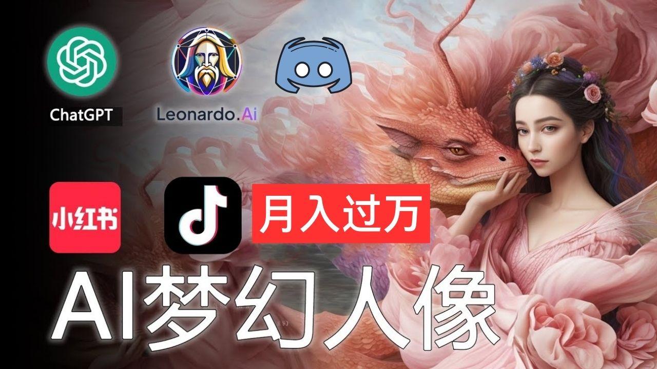 AI摄影梦幻人像：零基础也能月入过万的秘密-康仁安网创