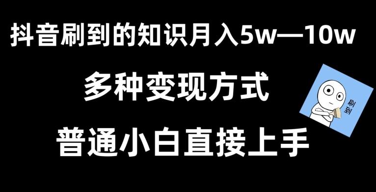 抖音刷到的知识，每天只需2小时，日入2000+，暴力变现，普通小白直接上手【揭秘】-康仁安网创