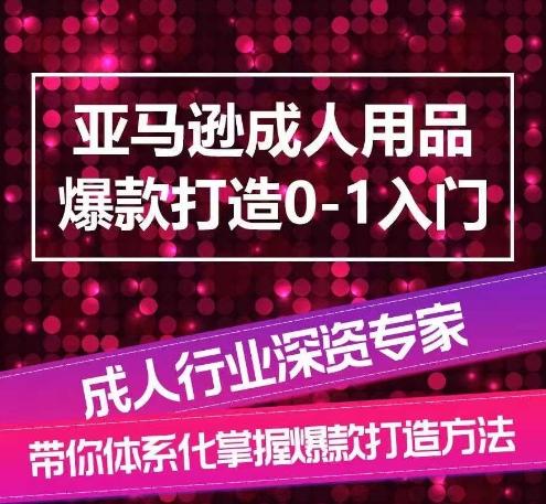 亚马逊成人用品爆款打造0-1入门，系统化讲解亚马逊成人用品爆款打造的流程-康仁安网创