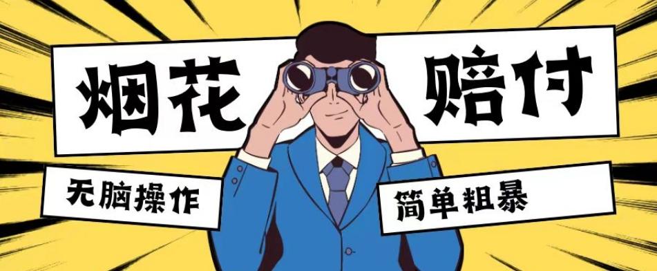 最新蓝海玩法，烟花爆竹赔付，单订单赔付200-500无脑操作【仅揭秘】-康仁安网创