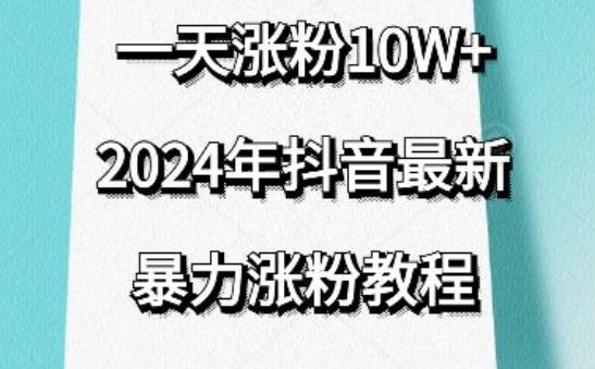 抖音最新暴力涨粉教程，视频去重，一天涨粉10w+，效果太暴力了，刷新你们的认知【揭秘】-康仁安网创
