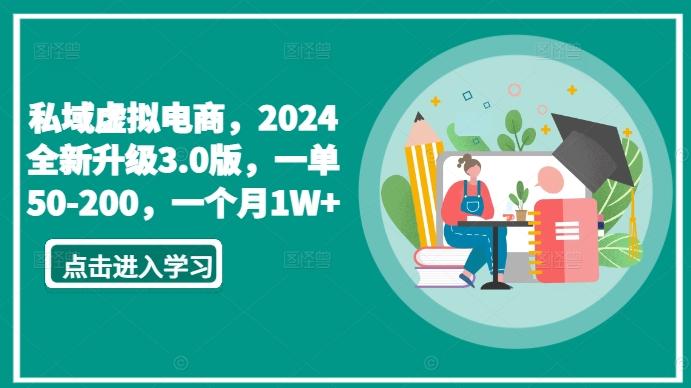 私域虚拟电商，2024全新升级3.0版，一单50-200，一个月1W+【揭秘】-康仁安网创