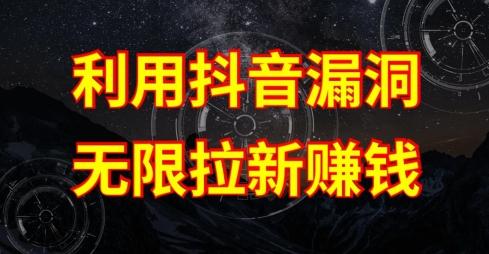 利用抖音链接漏洞，无限拉新赚钱【漏洞原理+操作流程】【揭秘】-康仁安网创