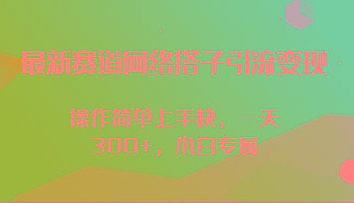 最新赛道网络搭子引流变现!!操作简单上手快，一天300+，小白专属-康仁安网创