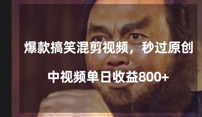 爆款搞笑混剪视频,百分百过原创,单日中视频播放收益800+【揭秘】-康仁安网创