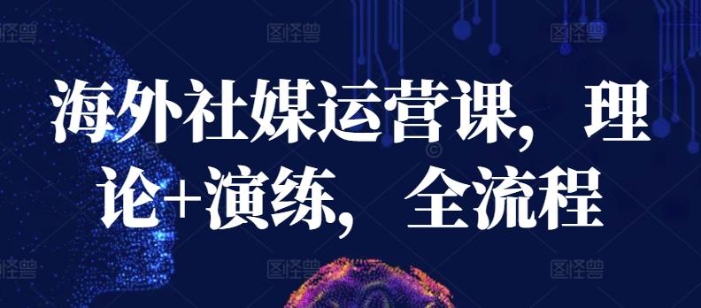 海外社媒运营课,理论+演练,全流程-康仁安网创