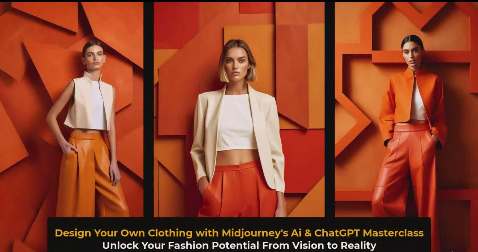 图片[3]-利用 Midjourneys Ai 人工智能设计自己的服装AI大师班-10节课-中英字幕-康仁安网创