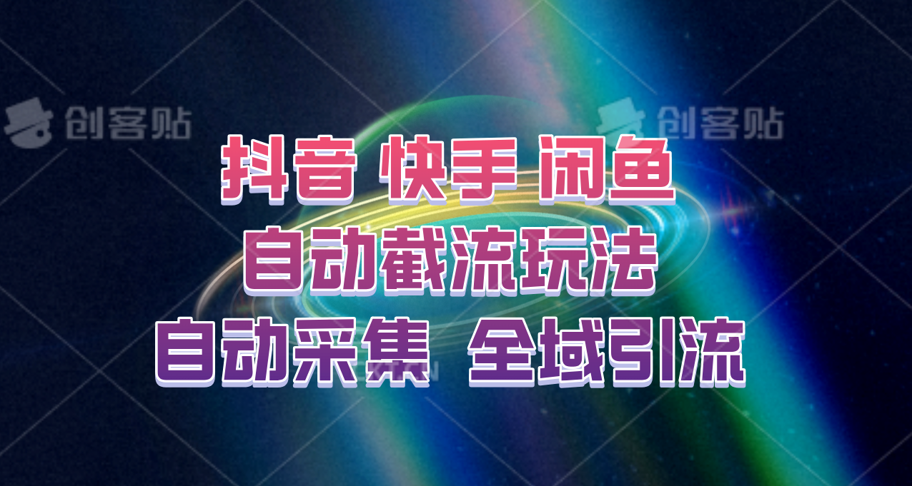 快手、抖音、闲鱼自动截流玩法，利用一个软件自动采集、评论、点赞、私信，全域引流-康仁安网创