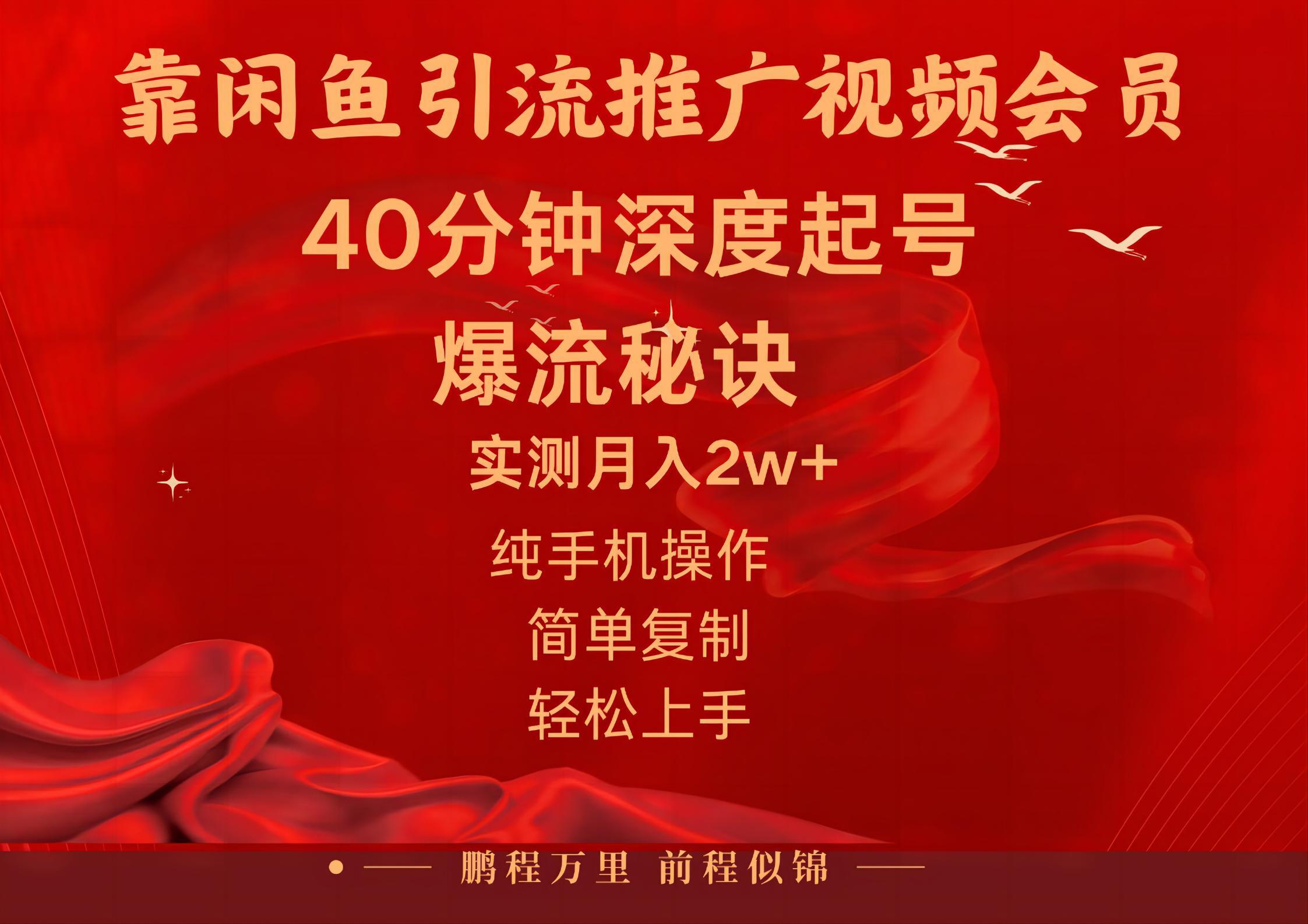 闲鱼暴力引流推广视频会员,能做到日入2W+,操作简单-康仁安网创