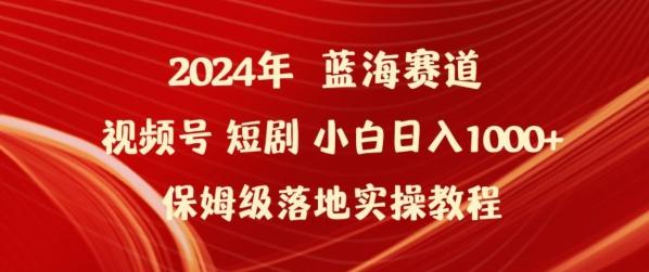 2024年视频号短剧新玩法小白日入1000+保姆级落地实操教程【揭秘】-康仁安网创