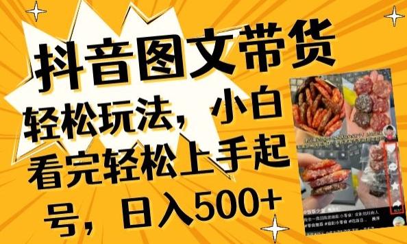 抖音图文带货已过时?那你不如仔细看看这个,小白看完轻松上手起号,日入500+不是梦【揭秘】-康仁安网创