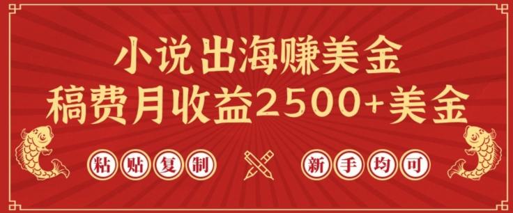 小说出海赚美金,稿费月收益2500+美金,仅需chatgpt粘贴复制,新手也能玩转【揭秘】-康仁安网创