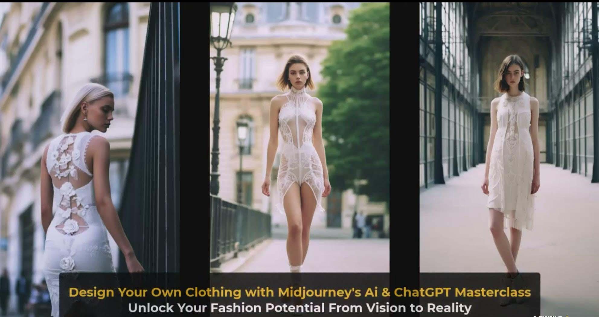 图片[4]-利用 Midjourneys Ai 人工智能设计自己的服装AI大师班-10节课-中英字幕-康仁安网创