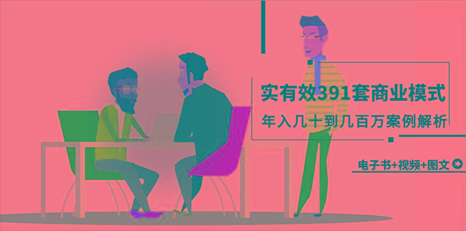 (9607期)真实有效391套商业模式，年入几十到几百万案例解析(电子书+视频+图文)-康仁安网创