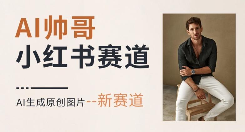 AI一键生成帅哥,新思路新赛道,涨粉迅速,轻松月入过万-康仁安网创