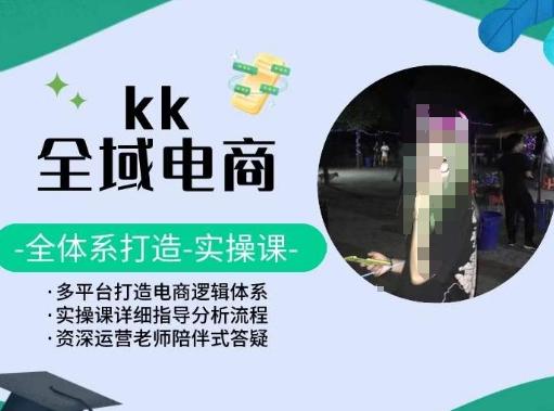 KK全域电商,全体系打造实操课,多平台打造电商逻辑体系-康仁安网创