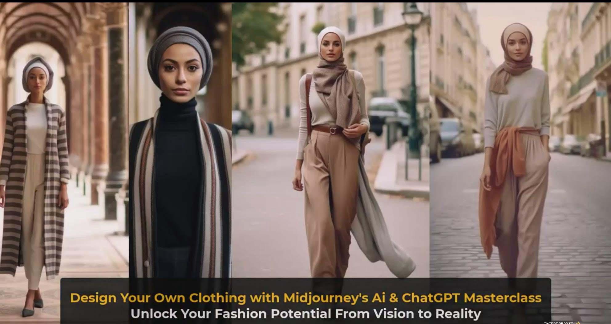 图片[10]-利用 Midjourneys Ai 人工智能设计自己的服装AI大师班-10节课-中英字幕-康仁安网创