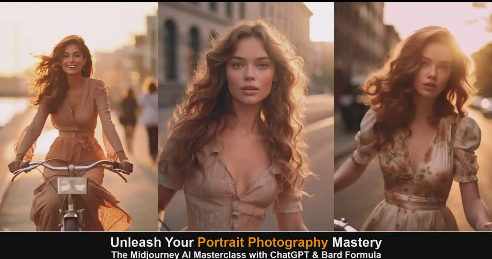 图片[4]-(9312期)Midjourney v5 ChatGPT 和 Bard AI人工智能人像摄影大师班-15节-中英字幕-康仁安网创