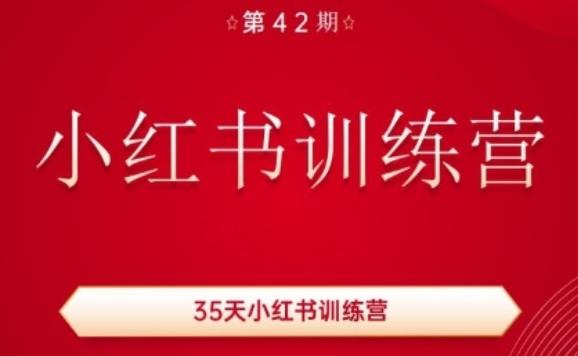 35天小红书训练营(42期),用好小红书,做你喜欢又擅长的事,涨粉又赚钱-康仁安网创