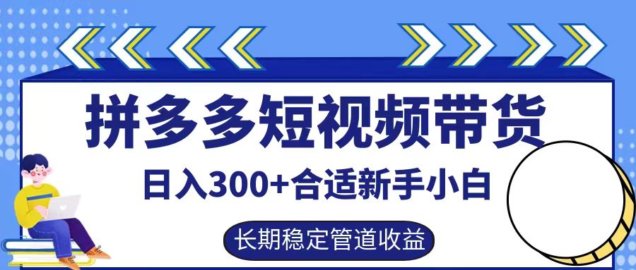 拼多多短视频带货日入300+，实操账户展示看就能学会-康仁安网创