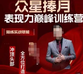 众星捧月表现力巅峰训练营，全方位打造，陪练实战赋能-康仁安网创
