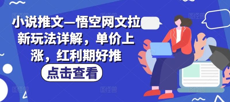 小说推文—悟空网文拉新玩法详解,单价上涨,红利期好推-康仁安网创