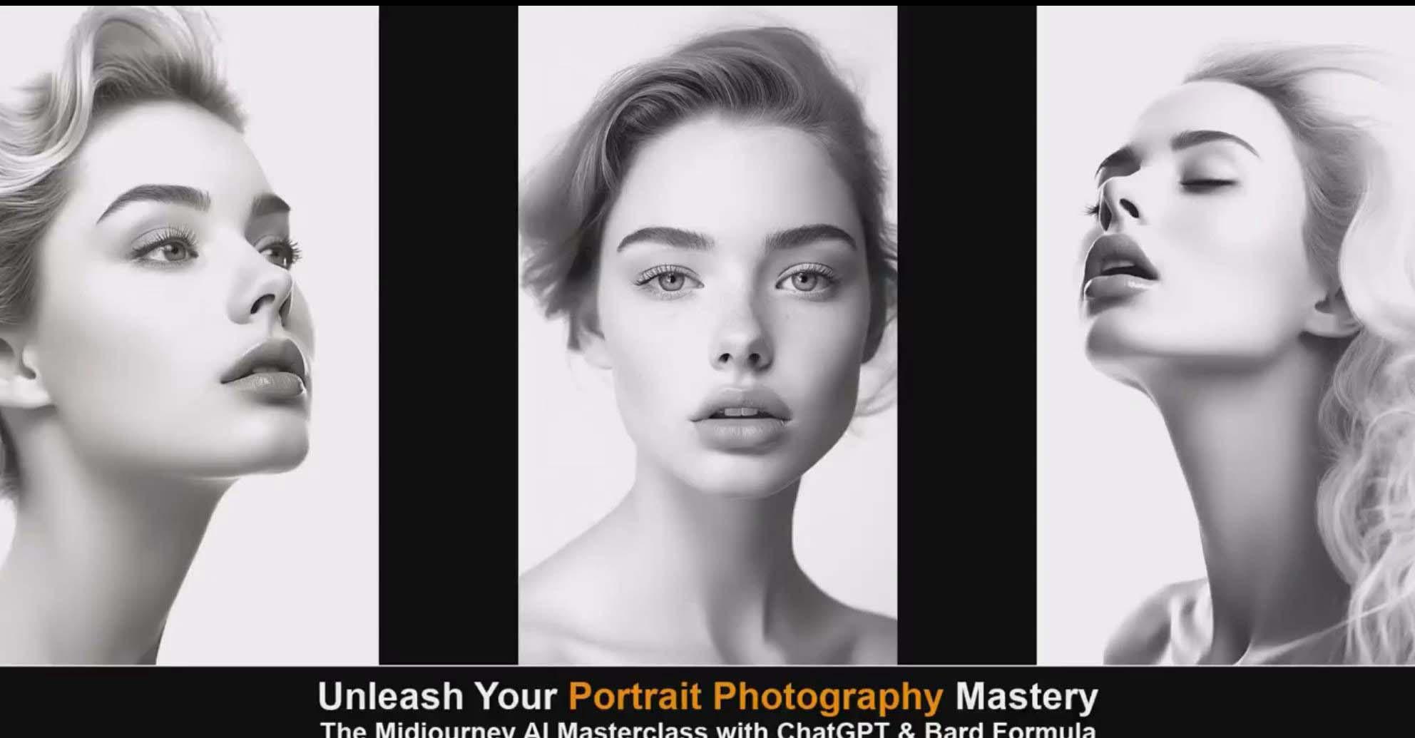 图片[1]-(9312期)Midjourney v5 ChatGPT 和 Bard AI人工智能人像摄影大师班-15节-中英字幕-康仁安网创