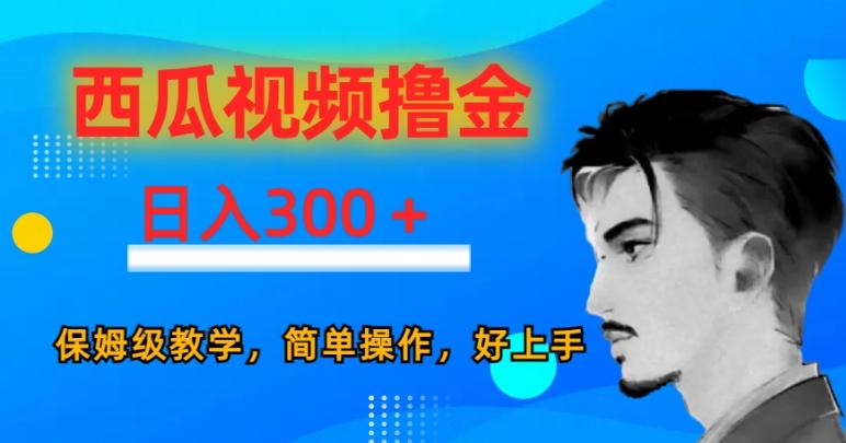西瓜视频撸金日入300，保姆级教学，简单操作，好上手-康仁安网创