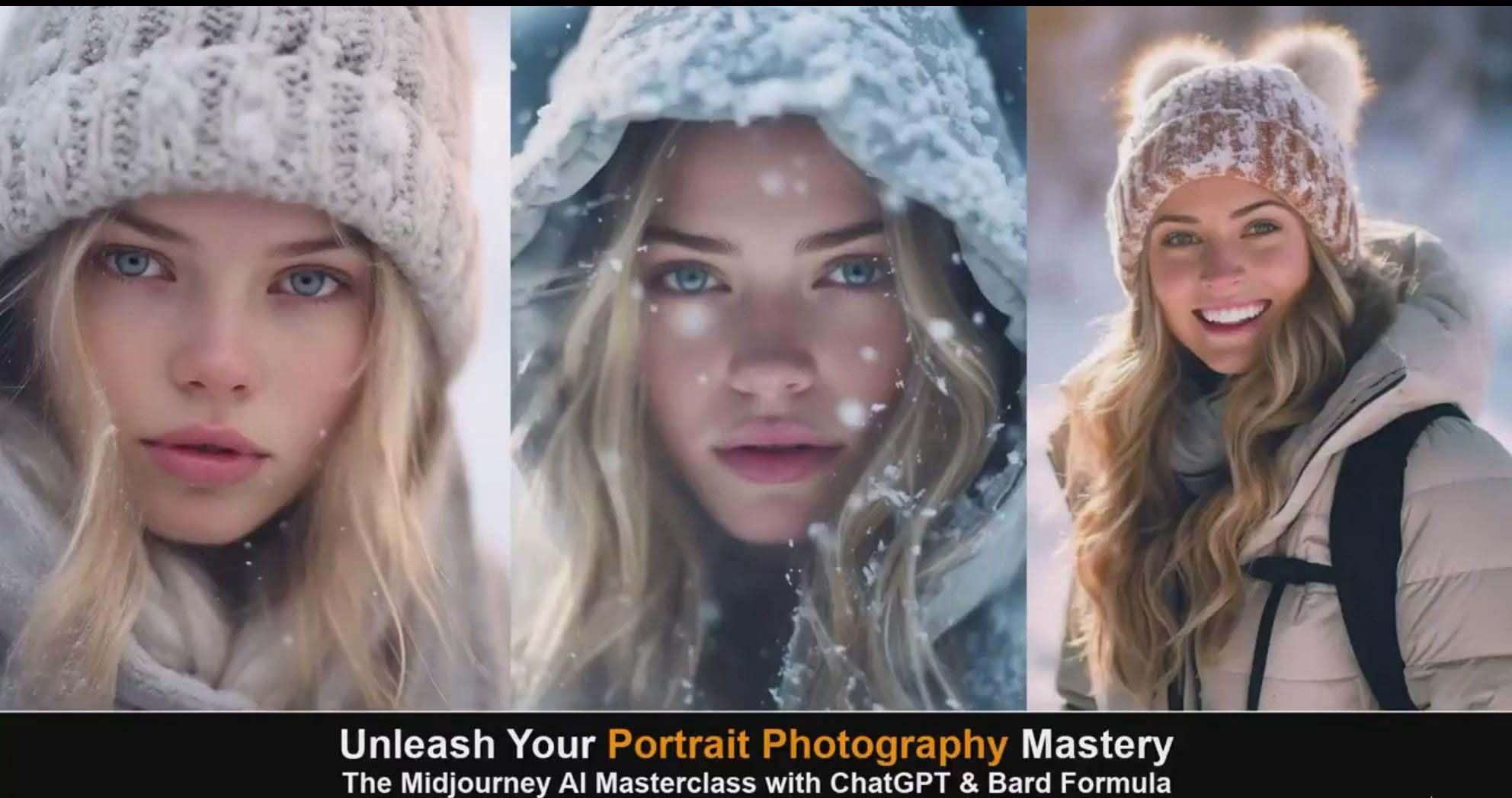 图片[5]-(9312期)Midjourney v5 ChatGPT 和 Bard AI人工智能人像摄影大师班-15节-中英字幕-康仁安网创